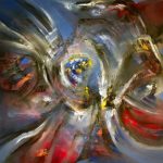 Supernova - Oil on canvas / 39.4" x 39.4" x 2" / 2016
